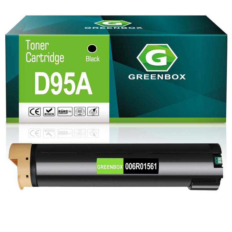 GREENBOX Remanufactured D95A D110 D125 006R01561 Black Toner Cartridge Replacement for Xerox D95 D95A D110 D125 ED95A ED125 Printers (65,000 Pages High Yield, 1 Black) - Image 1